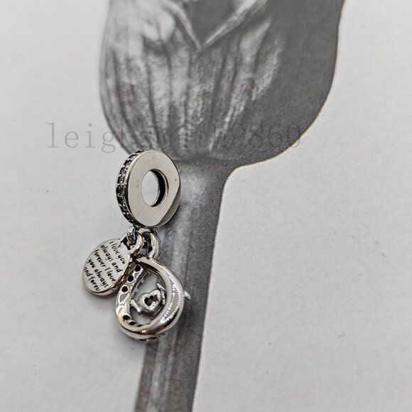 Pandora Mom Infinity Pavé Double Dangle Charm - Picture 4 of 5